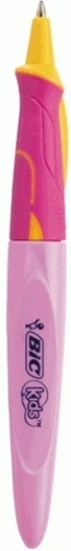 Stylo bille d'apprentissage rose - encre bleue