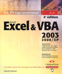 Excel et VBA 2003