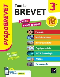 Prépabrevet - Tout le nouveau brevet 2026 - 3e (toutes les matières)