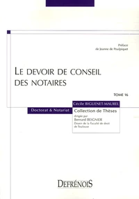 Le devoir de conseil des notaires