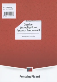 Gestion des obligations fiscales - Processus 3 BTS CG 1re année