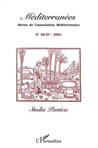 Méditerranées N° 26-27 / 2001 : Studia pontica