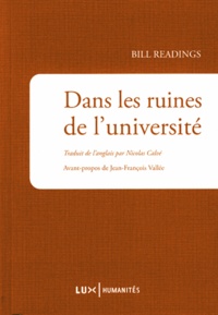 Bill Readings - Dans les ruines de l'université.