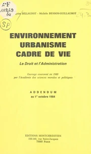 Environnement, urbanisme, cadre de vie