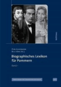 Biographisches Lexikon für Pommern Band 1.
