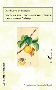 Discours sur l'esclavage des nègres