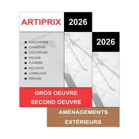 Artiprix 2026 - 2 Bordereaux de prix : Gros Oeuvre & Second Oeuvre + Aménagements Extérieurs