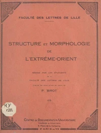 Structure et morphologie de l'Extrême-Orient