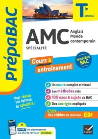Prépabac - AMC (Anglais monde contemporain) Tle générale (spécialité) - Bac 2027