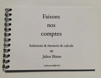 Faisons nos comptes