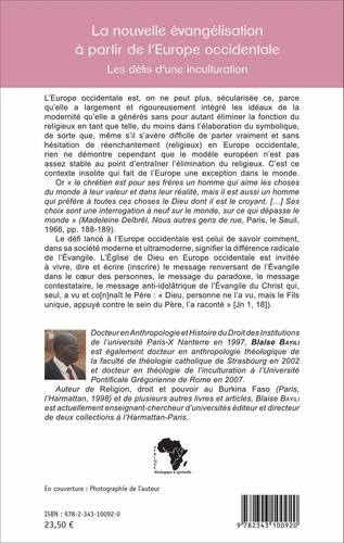 La nouvelle évangélisation à partir de l'Europe occidentale. Les défis d'une inculturation