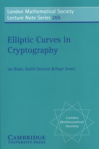 Elliptic Curves in Cryptography