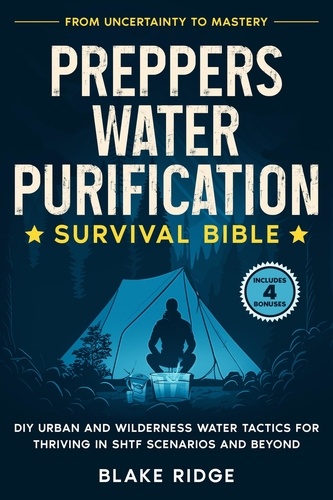  Blake Ridge - Preppers Water Purification Survival Bible: From Uncertainty to Mastery - DIY Urban and Wilderness Water Tactics for Thriving in SHTF Scenarios and Beyond.