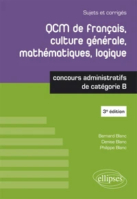 QCM de français, culture générale, mathématiques, logique