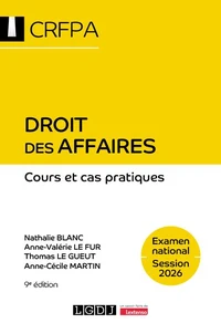 Droit des affaires CRFPA