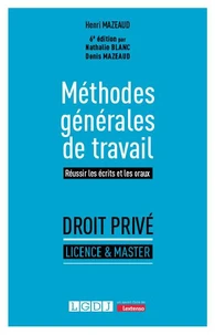 Méthodes générales de travail