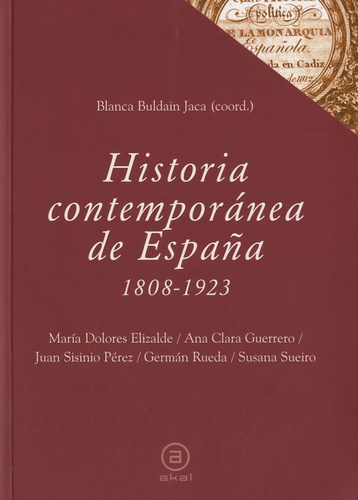 Blanca Buldain jaca - Historia contemporánea de España 1808-1923.