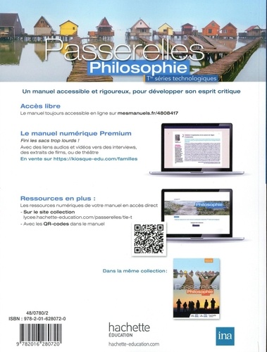 Philosophie Tle séries technologiques Passerelles. Livre de l'élève  Edition 2020