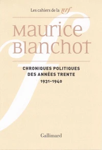Chroniques politiques des années trente (1931-1940)