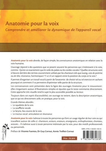 Anatomie pour la voix. Comprendre et améliorer la dynamique de l'appareil vocal