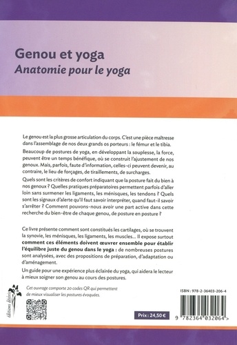 Genoux et yoga. Anatomie pour le yoga