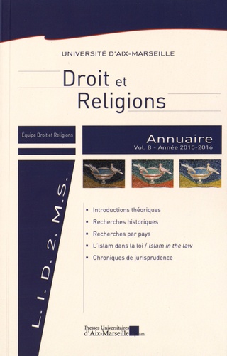 Blandine Chélini-Pont - Annuaire Droit et religions - Volume 8.