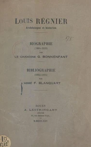 Louis Régnier, archéologue et historien