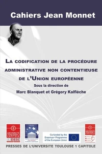 La codification de la procédure administrative non contentieuse de l'Union européenne
