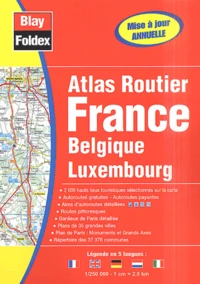Atlas routier France Belgique Luxembourg