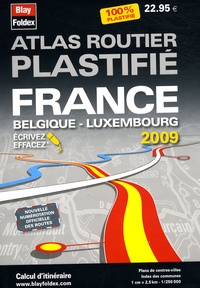  Blay-Foldex - Atlas routier plastifié France Belgique Luxembourg.