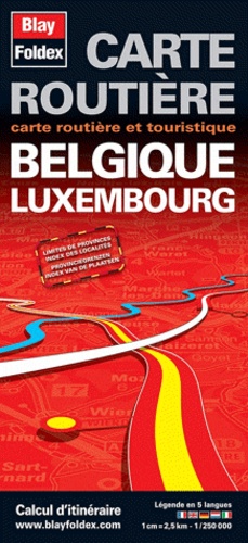 Blay-Foldex - Belgique Luxembourg - 1/250 000.