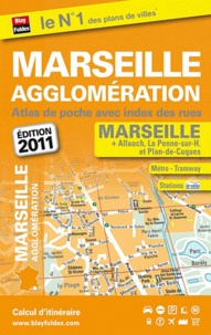  Blay-Foldex - Marseille agglomération - Atlas de poche avec index des rues.