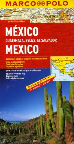  Marco Polo - Mexique, Guatemala, Belize, El Salvador - 1/2,5 Mio.