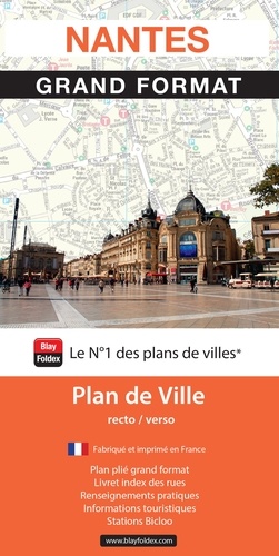 Nantes. Grand format 1/14 000  avec 1 Plan détachable