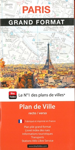 Paris grand format. 1/10 000  avec 1 Plan détachable