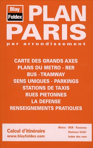  Blay-Foldex - Plan Paris par arrondissement.
