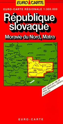  Blay-Foldex - République slovaque Moravie Du Nord, Matra - 1/300 000.