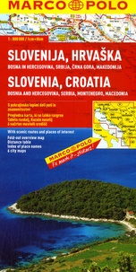  Marco Polo - Slovénie, Croatie - Bosnie-Herzégovine, Serbie, Monténégro, Macédoine 1/800 000.