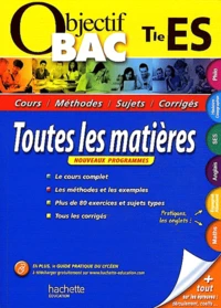 Toutes les matières Tle ES