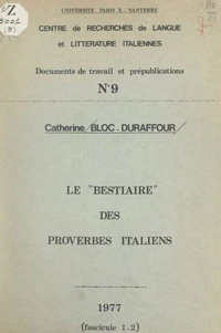 Le bestiaire des proverbes italiens