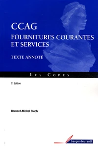 Cahier des clauses administratives générales Fournitures et services