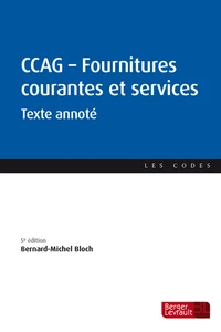 CCAG Fournitures courantes et services