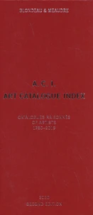 A.C.I. Art Catalogue Index