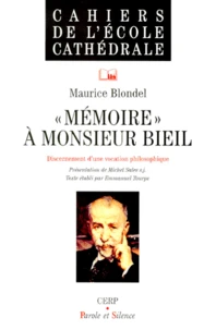 MEMOIRE A MONSIEUR BIEIL.