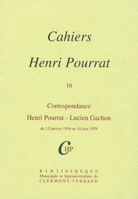 Correspondance Henri Pourrat - Lucien Gachon