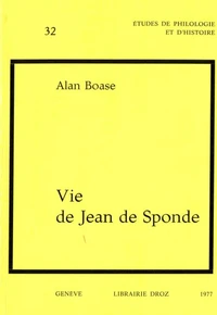 Vie de Jean de Sponde