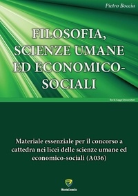 BOCCIA PIETRO - FILOSOFIA, SCIENZE UMANE ED ECONOMICO-SOCIALI.
