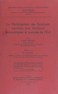 La participation des syndicats ouvriers aux fonctions économiques et sociales de l'État