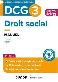 DCG 3 - Droit social - Manuel - Réforme 2026-2027