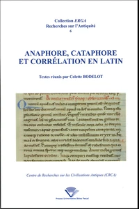 Anaphore, cataphore et corrélation en latin
